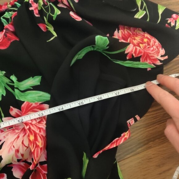 Joseph Ribkoff Floral Off-Shoulder Maxi Jumpsuit, Size M – Elegant & Vibrant - Picture 10 of 11
